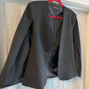 Beautiful Black Butterfly  Open Arm Blazer